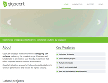 Tablet Screenshot of gigacart.com